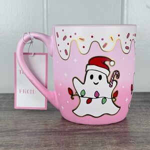 NEW Peppermint & Pine Ghost Christmas Light Mug